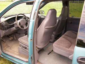 inside of vehicle